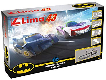 Scalextric F1006P 1:43 Lima43 Batman vs Joker - Slotcar, Rennbahn, Auto für Rennbahn, Rennbahnauto, Rennbahn für Kinder, Kinderspielzeug, Zubehör für Kinderrennbahnen