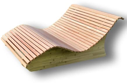 Holztec-Leitner Himmelsliege Holzliege Gartenliege Schwungliege Doppelliege aus Lärchenholz 120cm