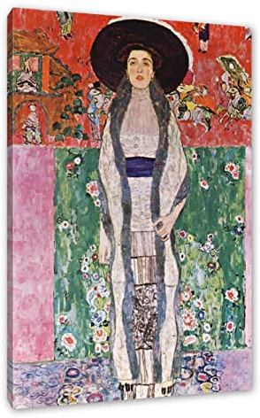 Pixxprint Gustav Klimt - Adele Bloch-Bauer II, Größe: 80x60cm, Leinwandbild, fertig gespannt, Wandbild, Dekoration, Kunstdruck, kein Poster