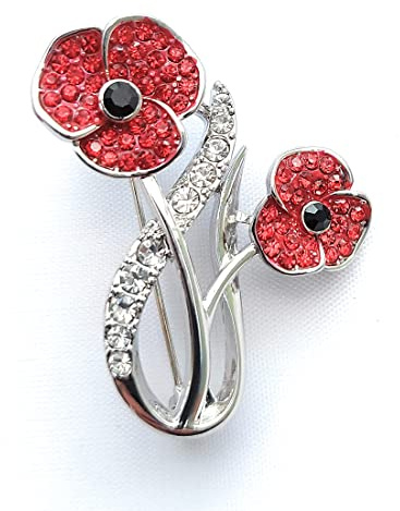 Equilibrium Elegant Poppies Brooch