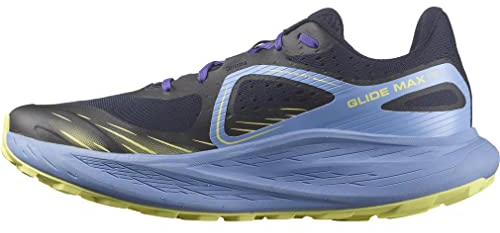 Salomon Herren Glide Max TR Traillaufschuh, Granada Sk/Dark Sapphire / Sunny Lime, 46.5 EU