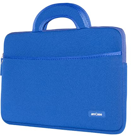 amCase Funda de Neopreno para Chromebook de 11,6 a 12 Pulgadas con asa, Color Azul