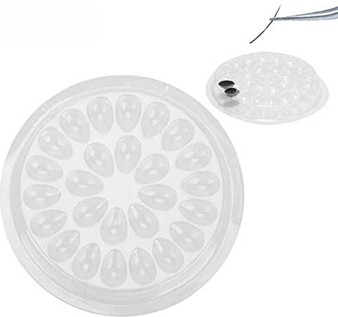 50 Pièces Support De Colle De Cils Jetable, Support De Palette De Cils D'extension De Cils, Bâton De Colle D'extension De Cils En Plastique Transparent