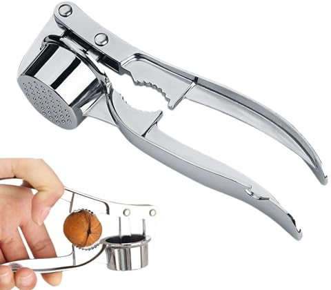 Ginger Crusher,Manual Tool Garlic Mincer Press - Easy Squeeze Kitchen Garlic Mincer Crusher Squeezer for Ginger, Chilli
