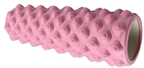 Foam Roller Deep Tissue Massage Trigger Point Muscles Therapy Physio Yoga Roll Muscle Massager Back Exercise Home Gym Fitness Legs, Calf, Pilates, Runners (Light Pink)