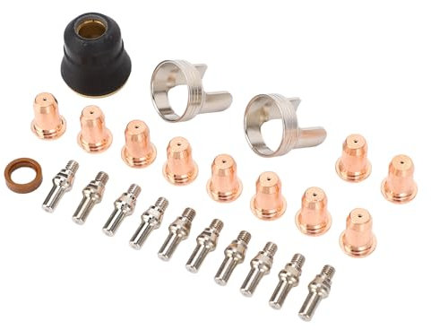 Plasmaschneider-Düsen-Kit, 24-teiliges Professionelles Produktions-Plasmaschneider-Spitzen-Elektroden-Kit-Halter für CUT 55DS Pro CUT 65DS