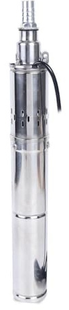 Solar Water Fountain, Solar Water Pump Deep Well Submersible Pump Bore Hole Deep Well Irrigation Water Pump 5m³/h for Outdoor(180W-12V)