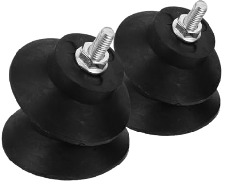 Homoyoyo 4pcs Slip Shock-absorbing Mats Thread Vibration Pads for Washing Machines and Furniture Rubber Isolator Mounts for Industrial Equipment