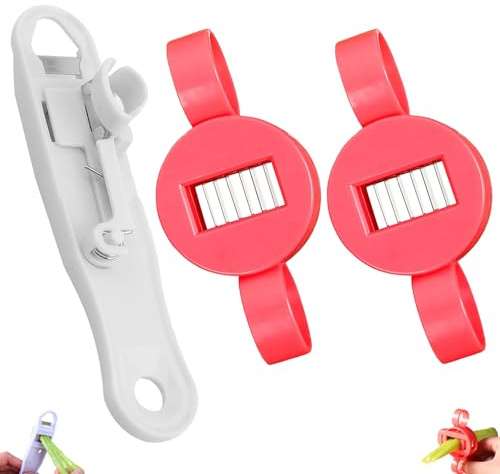 louuuou 3 PCS Runner Bean Slicers and Stringers Set, Compact and Portable Green Bean Slicer Kitchen Slicing Tool, Runner Beans Cutter Suitable for Cutting Beans Into Filamentous Shapes