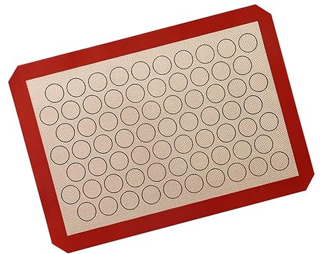 CHICAMPERA Tapis de Cuisson Silicone Macaron Antiadhérent Réutilisable pour Pâtisserie Cuisson Uniforme Biscuits Feuille Four