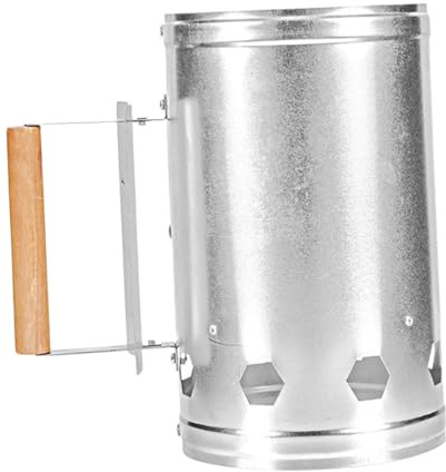 Sharplace Cheminée d'allumage pour Barbecue, démarrage Rapide, Seau à Charbon en Acier Inoxydable, Allume-feu pour Pique-Nique, en Plein air