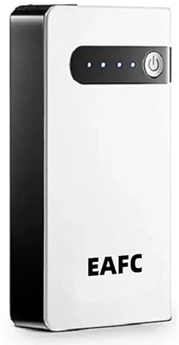 EAFCAuto 600A Arrancador de batería portátil para Coche, Cargador de batería de 12V, con iluminación LED, Interfaz USB, para vehículos de Gasolina de 12V (Blanco)