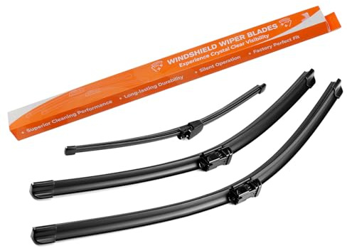 Scheibenwischer Wischerblätter Vorne + Hinten Satz Kompatibel mit VW TIGUAN | TYP 5N | BJ 2007-2016 Frontscheibenwischer und Heckscheibenwischer Länge: 600mm/525mm/330mm