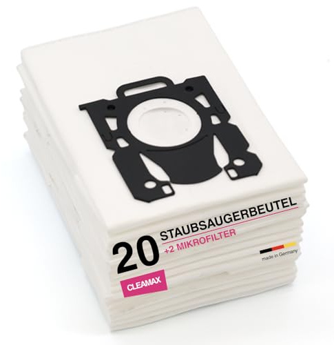 20 Staubsaugerbeutel passend für S-Bag AEG Philips Electrolux PH86 PH96 99 | passend für VX4 VX6 VX7 VX8 VX9 VX9 AEQ-Equipt XD HR FC82 PowerGO FC832 PowerLife FC837 FC85 FC87 ECS Sbag* +2 Microfilter