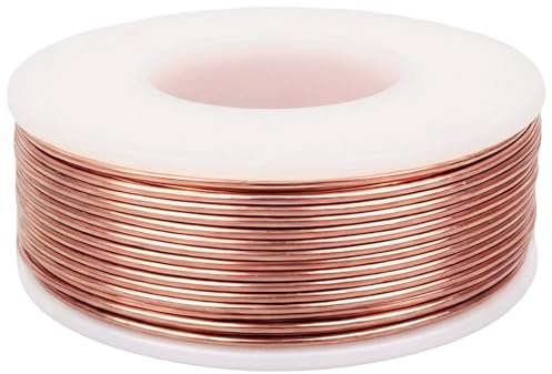 Kupferdraht 1mm 20m,Reiner Kupferdraht für Elektrokultur Garten | Flexibler kupferdraht 1mm aus T2-Kupfer für elektrokultur und Gartenprojekte,vielseitig formbar und einfach anzuwenden