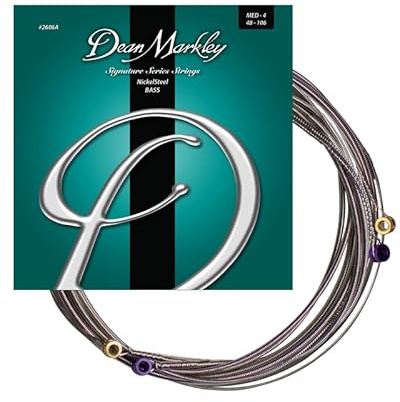 Dean Markley 2606A Nickel/Stahl 4 Saiten für Bassgitarren, Stärke MED .048-.106