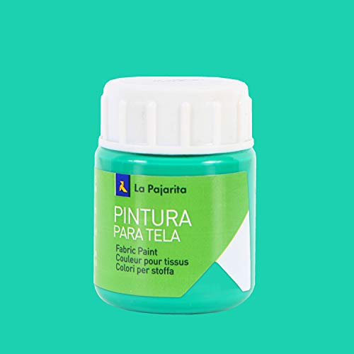 Pintura para tela la pajarita verde esmeralda 25 ml