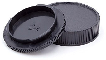 vhbw Objektivdeckel-Set kompatibel mit Leica R Kamera - Rück- und Gehäusedeckel, Schwarz