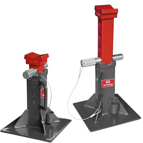 FACOM DL.PL22A Pair of 22 T Axle Stand, 338 mm Height, 250 mm Width, 250 mm Length