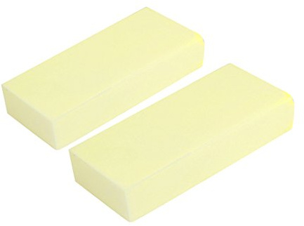 sourcing map 2pcs Beige en Forme Rectangle Absorption Eau PVA Bloc éponge Nettoyage pour Voiture