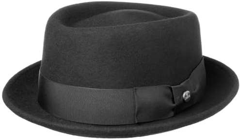 LIERYS Crushable Pork Pie Hut knautschbar wasserabweisend Made in Italy Damen Herren Herbst Winter