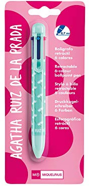 Agatha Ruiz de la Prada 11477 - Kugelschreiber mit 6 Farben Tulipanes, 1 Stück