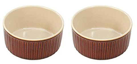 Lot de 2 ramequins à soufflé en céramique collection Zodiac Farmhouse 9,5 cm