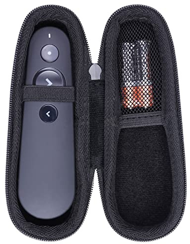 co2CREA Harte Reiseschutzhülle für Logitech R500S R500 Presenter | Tragbare Stoßfeste EVA-Hartschale mit Karabiner, nur Hülle enthalten