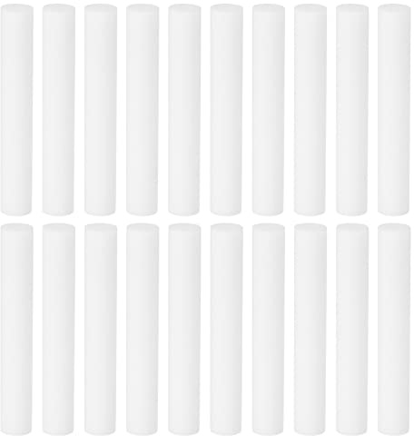 PATIKIL Humidificador Algodón Filtro Barra, 20uds Recarga Barra Filtro Mechas Reemplazo para USB Mini Humidificadores Portátiles Difusor (2.76'' x 0.39''), Blanco