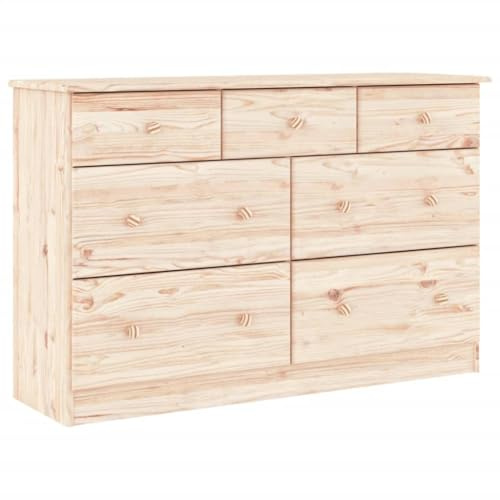 vidaXL Kommode ALTA 112x35x73 cm Massivholz Kiefer