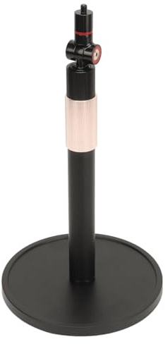 Bewinner Projector Floor Stand, 360° Swivel, Height Adjustable, Alloy Steel, Compatible with Most Projectors and Cameras, Multi Angle Adjustment