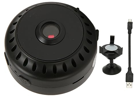 WD15 WiFi-Kamera, tragbare kabellose versteckte WiFi-Kamera mit 1080P-Rückmagnet, geteilter Nachtansicht, Zyklusaufzeichnung, Videorecorder-Sicherheitskamera für den Innenbereich