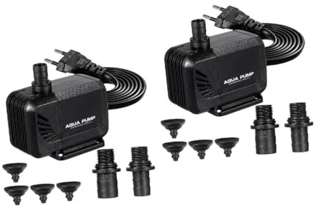 BESPORTBLE 2stücke Submersible Pump h Leise Tauchpumpe Für Aquarien Teiche Und Hydroponik Langlebig Aus Hochwertigem Einfache Installation Mit Saugnäpfen Für Ruhige Wasserumgebungen