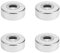 4 Pièces Rosace Robinet, DEANKEJI Rosace Mitigeur Douche, Cache Tuyau Radiateur 3 Tailles Réglables, pour Accessoires de Douche, Décoration de Robinets