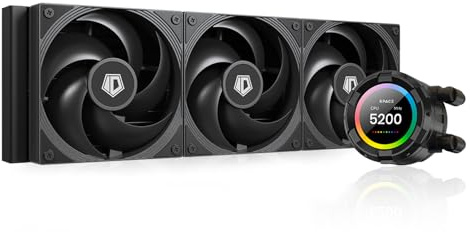 ID-COOLING SL360 PRO SE CPU Flüssigkeitskühler mit LCD-Display: 4.72 Zoll, Desktop-Computer-Wasser-Kühlsystem, Kompatibel mit Intel und AMD Sockeln