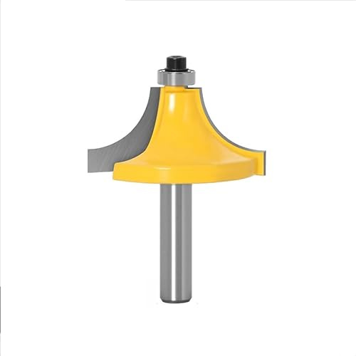 Fräser for Rundkanten – 2,5 cm Radius, 8 mm Schaft, Holzwerkzeuge, gerader Schaftfräser, Trimmer, Reinigung von bündigen Zierleisten, geschlitzte Schranktür(8X44MM)