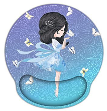 Mouse Pad Tapis De Souris Tapis De Souris Ergonomique avec Repose-Poignet Support Tapis De Souris De Jeu Base Antidérapante pour Ordinateur Bureau Soulagement De La Douleur Cadeau Gamer