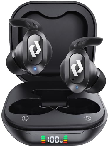 CYBERDOT A16 Écouteurs sans fil Bluetooth 5.3, IPX5, 64 heures de lecture, charge sans fil et USB C, contrôle tactile, pour iPhone, téléphones, Android, TV, Samsung, ordinateur