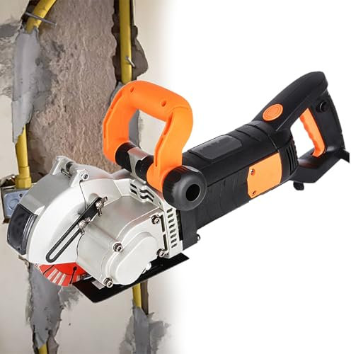GESAIDES Coupe-béton pour Rainureuse Murale, Machine de Découpe électrique pour Rainures de Béton, pour Brique, Granit, Marbre, Béton, Largeur de Coupe 40 mm, Profondeur de Coupe 42 mm
