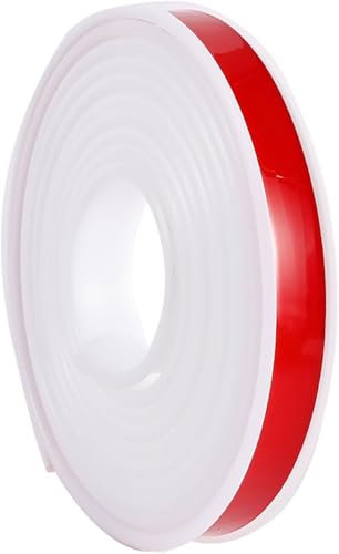 BULINO Striscia Protettiva for Bordi, Protezione for Bordi for mobili, Bianco, 10 m, Bordatura a Forma di U, Protezioni for Angoli e Bordi for mobili for la Riparazione di mobili, 1,6 cm(1.8cm)