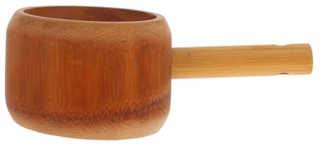 Amosfun Mestolo Per Acqua in Legno Utensile Da Mestolo Legno Per Zuppa Per Raccolta Robusto e Resistente Design