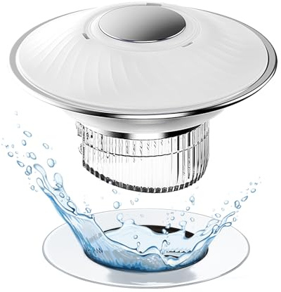 Abflusssieb Waschbecken, Pop Up Abflussstopfen mit Edelstahl Filterkorb Stöpsel Waschbecken, Waschbeckenstöpsel für 28–45 mm Waschbecken, Magnetisches, Geruchshemmendes und Auslaufsicheres Design