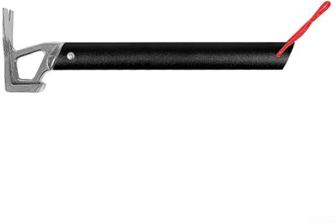 FACULX Tent Stake Puller, Camping Tent Peg Hammer, Multifunctional Camping Tents Peg Stake Hammer For Hiking Mountaineering Backpacking(Black)