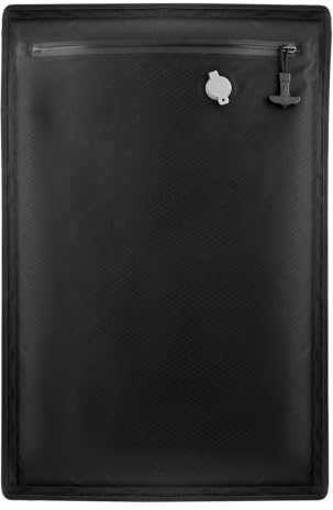Puersit Vakuumbeutel für Koffer - IP67 Wasserdicht Wiederverwendbare TPU Vakuumbeutel für Bettwäsche Reise Wandern (Schwarze 1PC Ohne Pumpe, 40 * 60)