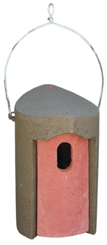 Nisthöhle Typ 1B grün - Naturschutz-Nistkasten mit ovalem Flugloch (29 x 55 mm) für Gartenrotschwanz