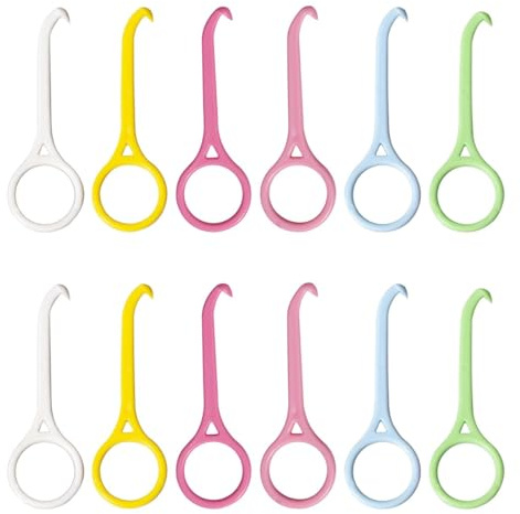JYNXOR Outil de Retrait D'appareils Invisibles,12 Pièces Outil de Suppression D'aligner,Aligner Removal Tool Portables Correcteur,pour Appareils Invisibles,Nettoyage Des Dents,Soins Oraux