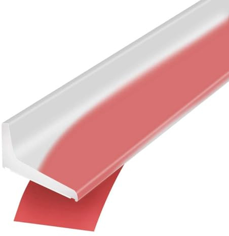 39Inch Shower Door Water Guard, Silicone Shower Threshold Water Dam, Glass Shower Door Seal Strip, Waterproof Bathroom Bottom Seal for Dry Wet Separation, Sink Barrier