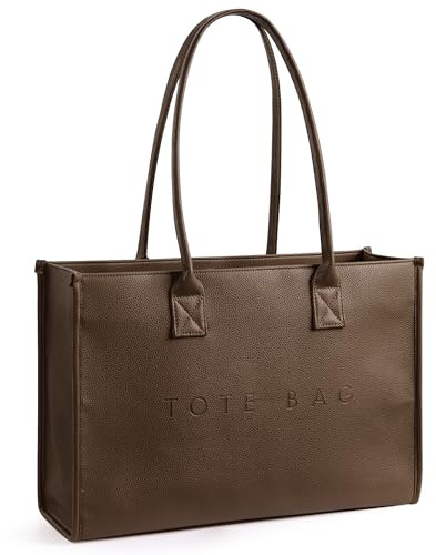KALIDI Large Handbags for Women Pu Leather Large Tote Bag with Top Handle | Women's Totes Shoulder Bag Ladies Bags for Work,School,Travel,Daily Life