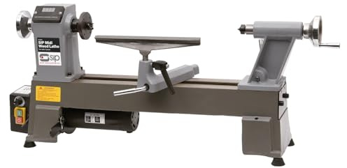 SIP Midi Wood Lathe 550W Variable Speed 500-3500RPM Cast Iron Woodturning Lathe Woodworking Kit