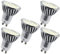 Energmix 5x GU10 LED Lampe 4W 400 lm - Warmwei LED Spot - Strahler - Leuchtmittel mit 5050 SMD LED 230 Volt 4 Watt (mit Schutzglas), 2064x5
